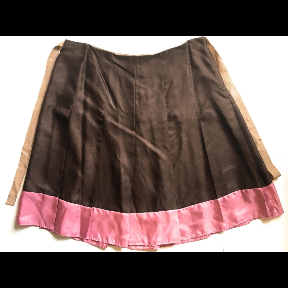 Gap 100% silk pleated skirt, Sz 14